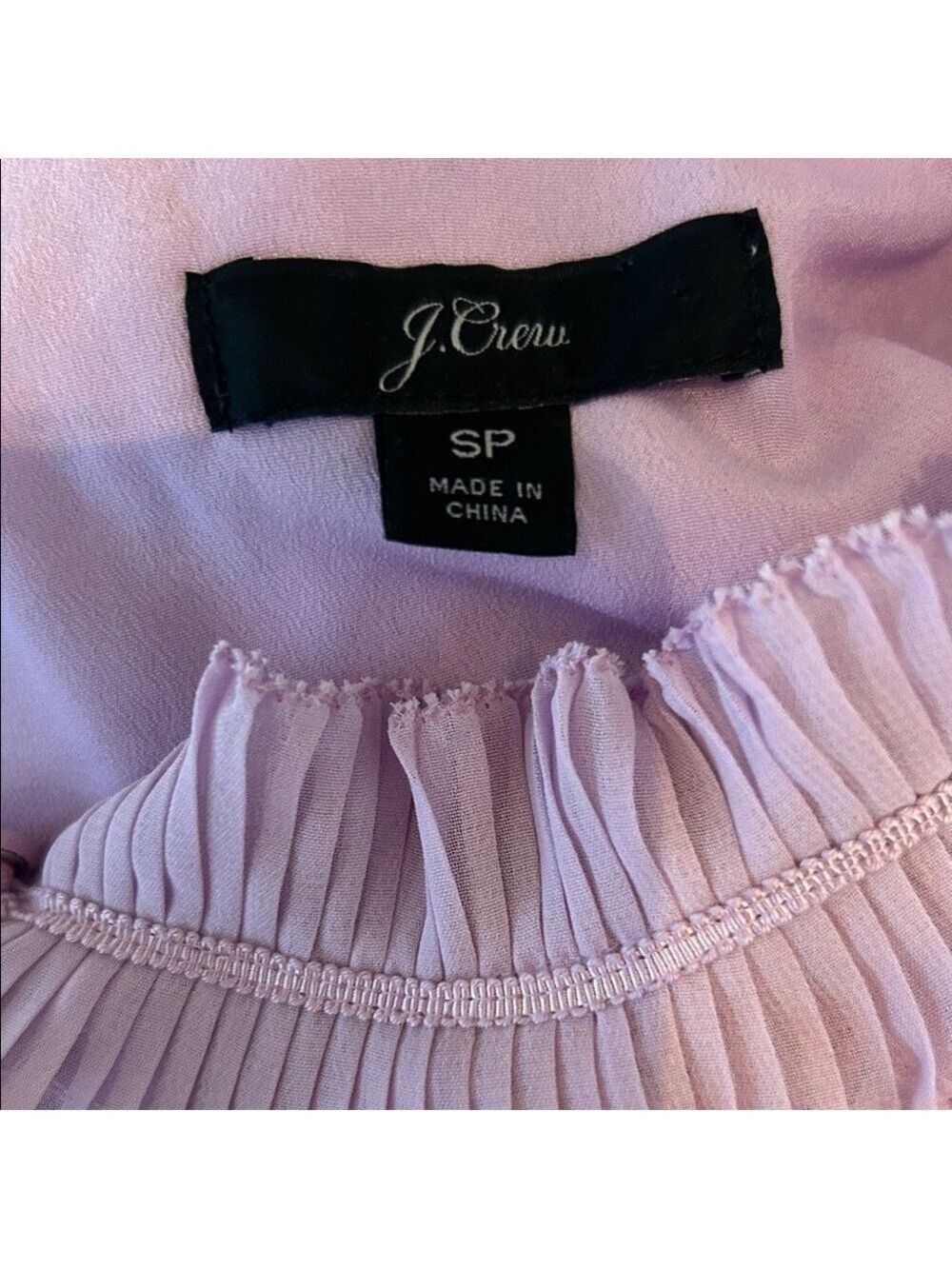 J. Crew Lavender Lace Ruffle-Neck Camisole | Size Small - Picture 5 of 7